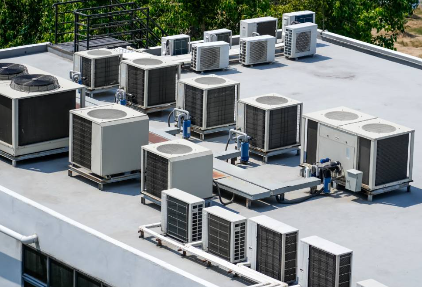 Commercial rooftop HVAC units
